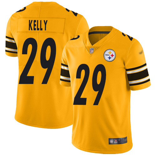 Men Pittsburgh Steelers Football #29 Limited Gold Kam Kelly Inverted Legend Nike NFL Jersey